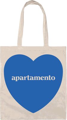 Apartamento Heart Tote Bag Blue Flame
