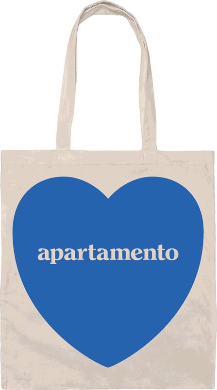 Apartamento Heart Tote Bag Blue Flame