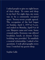 Sophie Calle: The Sleepers (9781938221347)