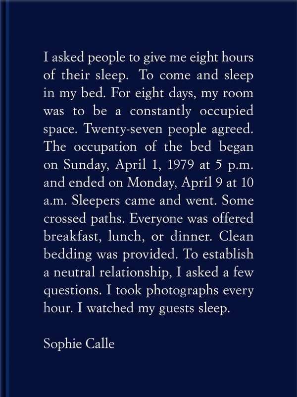 Sophie Calle: The Sleepers (9781938221347)