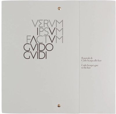 VERUM IPSUM FACTUM Carlo Scarpa’s gate to the Iuav (9788894895018)