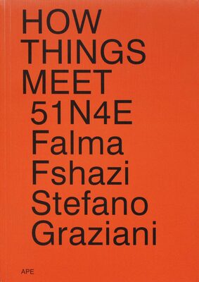 How Things Meet 51N4E Stefano Graziani Falma Fshazi (9789490800451)