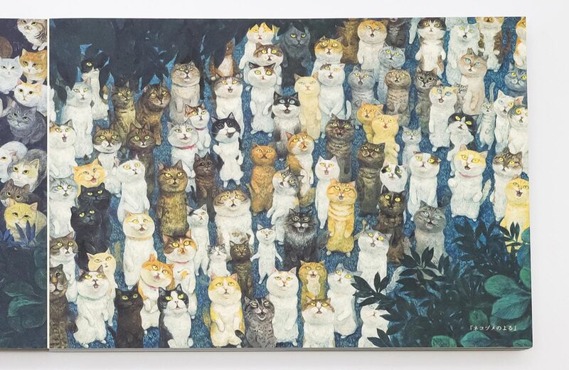 絵画　【壁掛け　Atukoさん】　THE cats TOKO CAT AND SPIDER JAPANESE COLOR METROPOLITAN MUSEUM